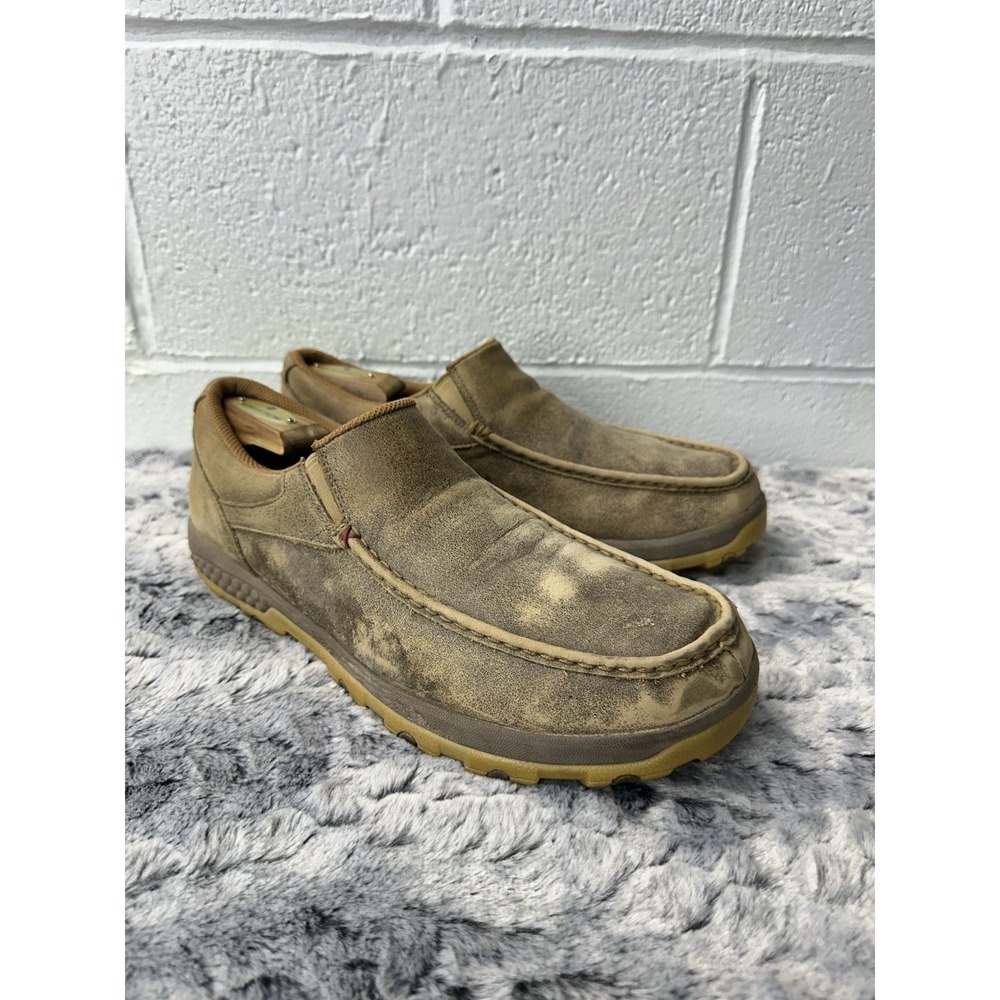 Twisted X MXC0003 Men's Driving Moc Bomber Slip On Shoes / Size 12